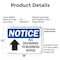 Signmission All Deliveries To Business Office, 18 in W x Rectangle, Plastic OS-2PACK-NS-P-1218-L-10093 - alternate 6